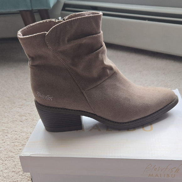 Blowfish Shoes - Blowfish Taupe Slouchy Ankle Bootie